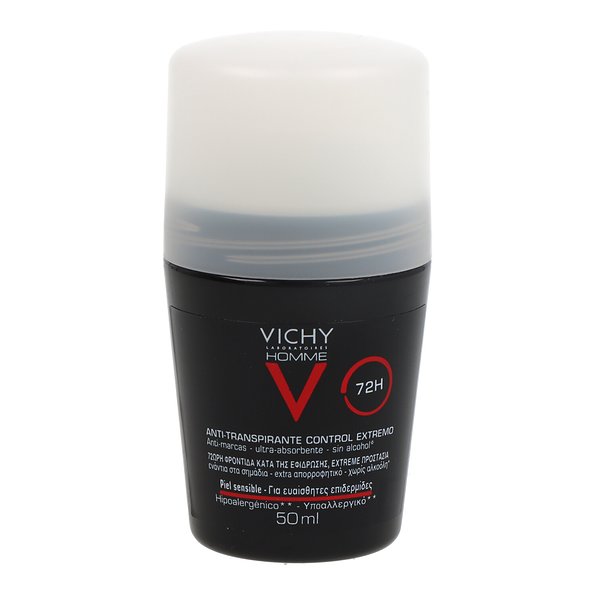 Vichy Homme Desodorante Antitranspirante 72h Control Extremo 50 ml — 50 ml — reference packaging