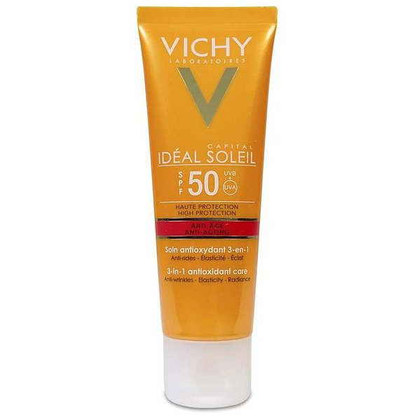 Vichy Ideal Soleil Cuidado Protector Antiedad 3En1 Spf50 50Ml — 50Ml — reference packaging